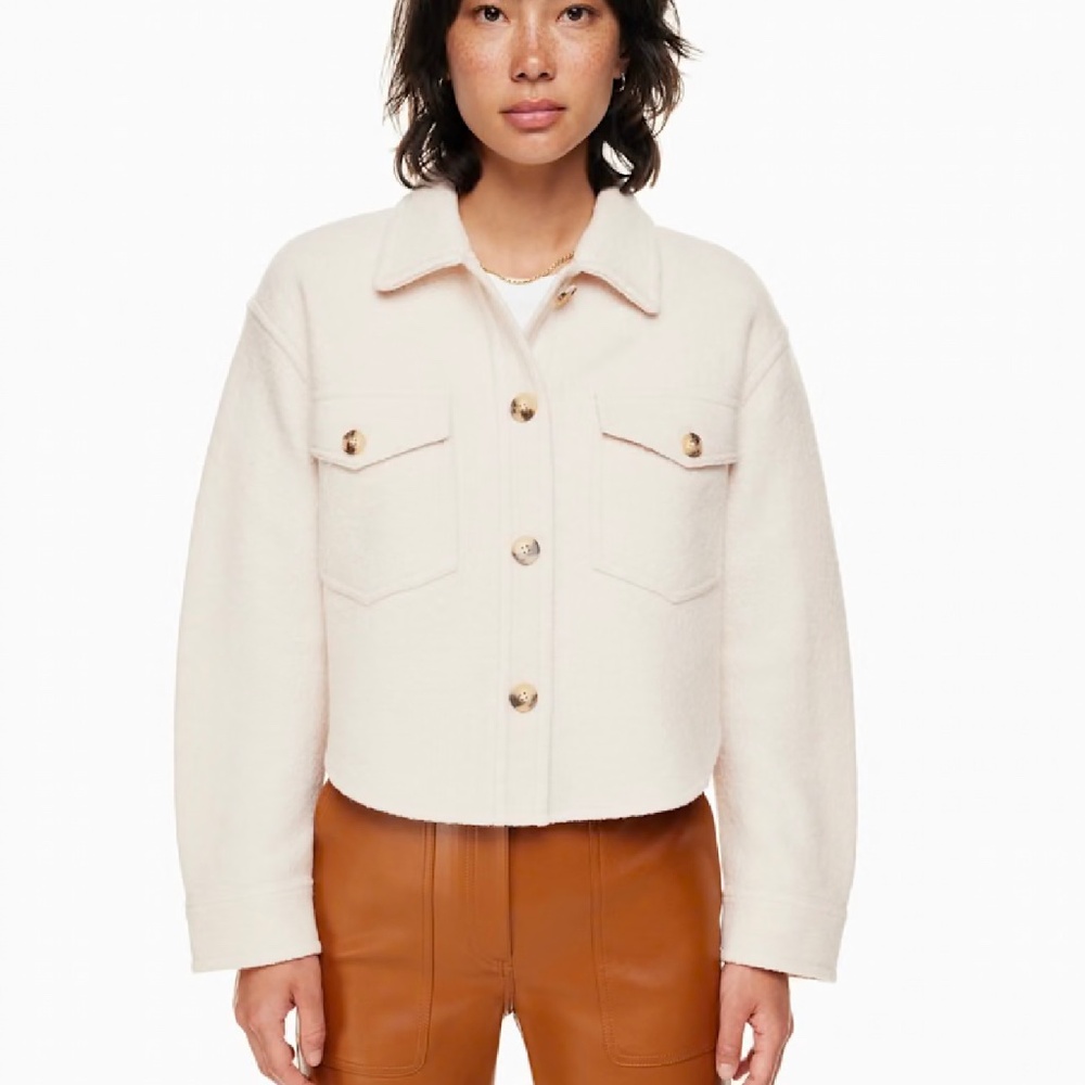 EUC ARITZIA x WILFRED FREE - The Ganna Cropped Jacket, XS